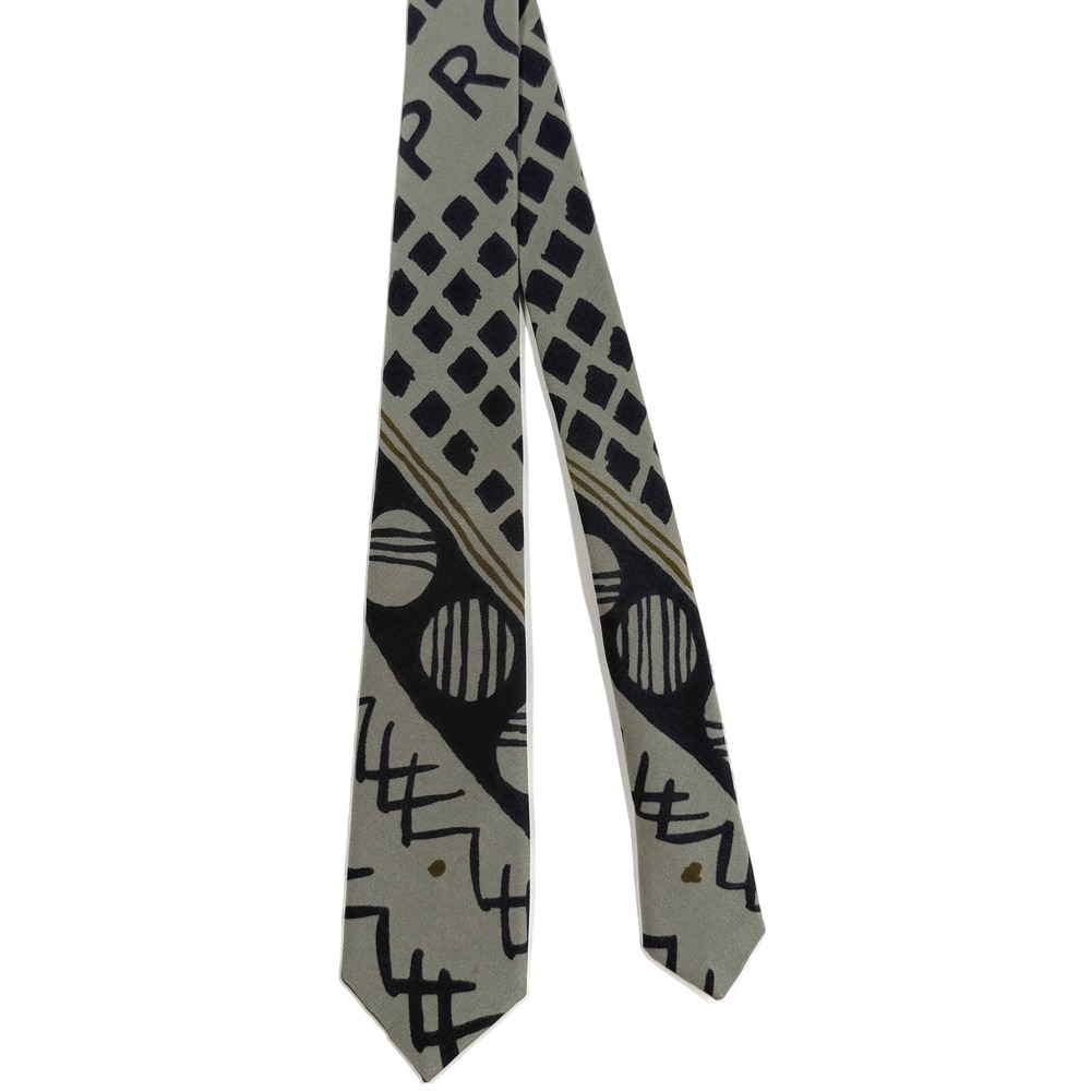 Burberry Prorsum Silk Tie Abstract Print‎ W: 2.5" x L: 58" Y2K